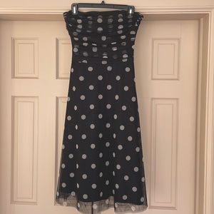 BCBG MAXAZRIA SIZE 12p polka dot dress